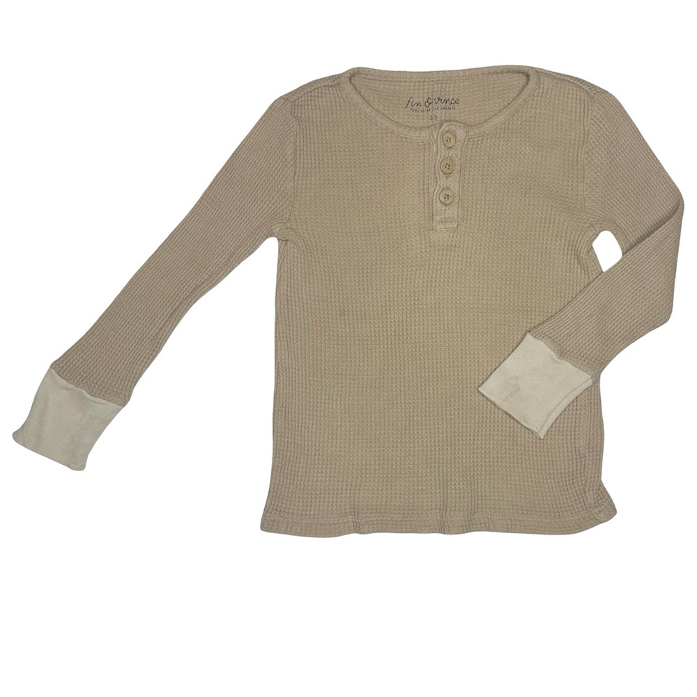 Fin & Vince Waffle Henley‎ Top